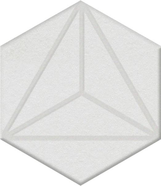 Декор Агуста белый 6x5,2