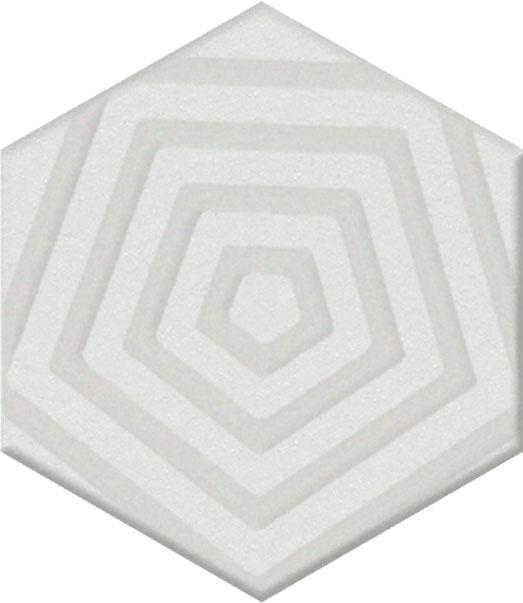 Декор Агуста белый 6x5,2