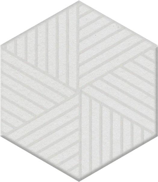 Декор Агуста белый 6x5,2