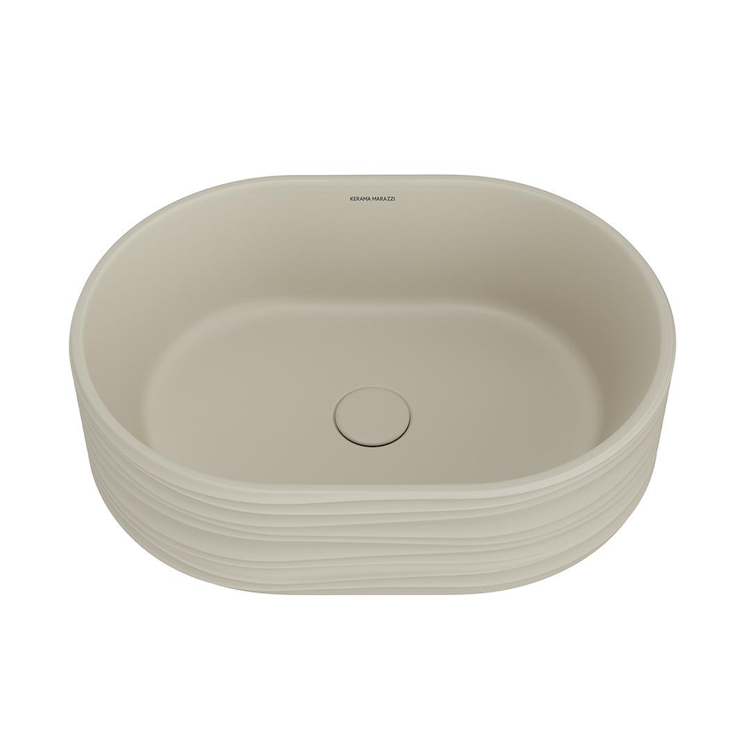 Раковина ARTBASIN Sabbia накладная 50, песочная матовая