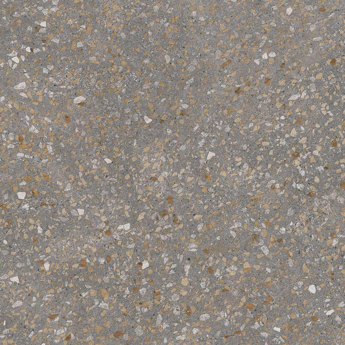 Терраццо коричневый обрезной 60x60