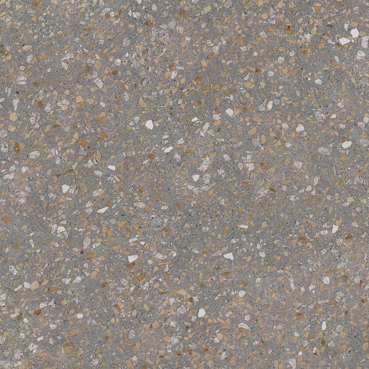 Терраццо коричневый обрезной 60x60