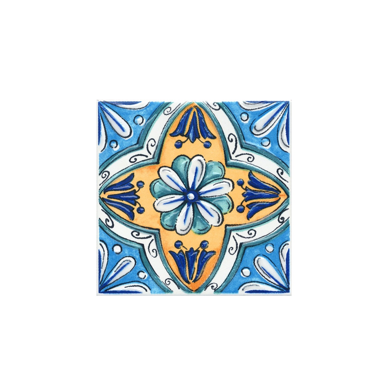 Вставка Капри майолика 9,8x9,8