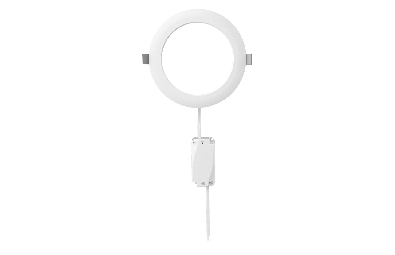 Светильник светодиодный точечный OPPLE US LED Spotlight Rc-HPF ESIII R200-24W-4000-W поворотный — вид спереди на белом фоне