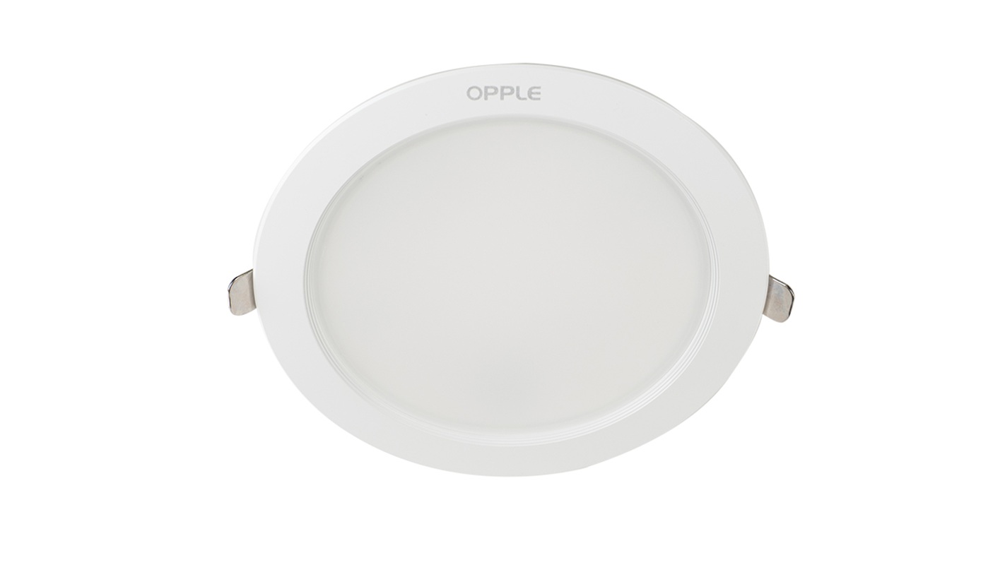 Светильник светодиодный точечный OPPLE Utility LED Downlight US US R175-18W-4000-WH-GP встраиваемый — вид сверху