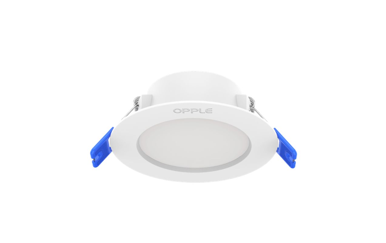 Светильник светодиодный точечный OPPLE Utility LED Downlight US R150-12W-4000-WH-GP встраиваемый — вид под углом-1