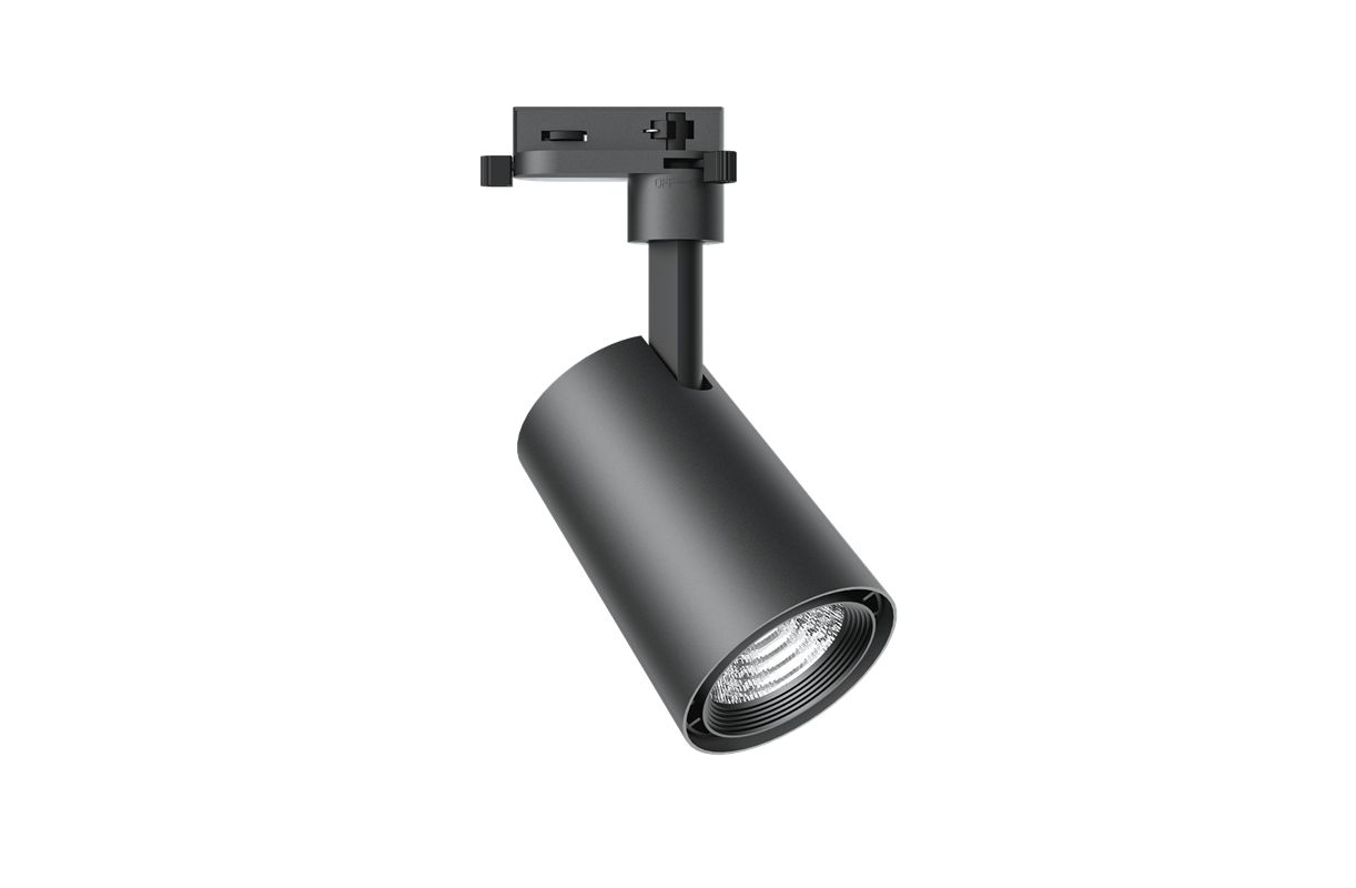 Светильник светодиодный трековый OPPLE LED Spotlight U3 Track 3 20W-3000-24D-BK-GP трехфазный, поворотный — вид под углом