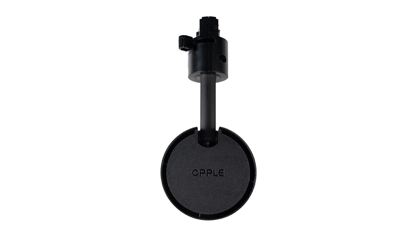 Светильник светодиодный трековый OPPLE LED Spotlight U3 Track 3 20W-4000-24D-BK-GP трехфазный, поворотный — вид снизу на корпус