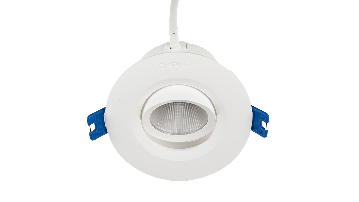 Светильник светодиодный точечный OPPLE US LED Spotlight RA-US R70-8W-3000-WH-GP поворотный — вид сверху на корпус