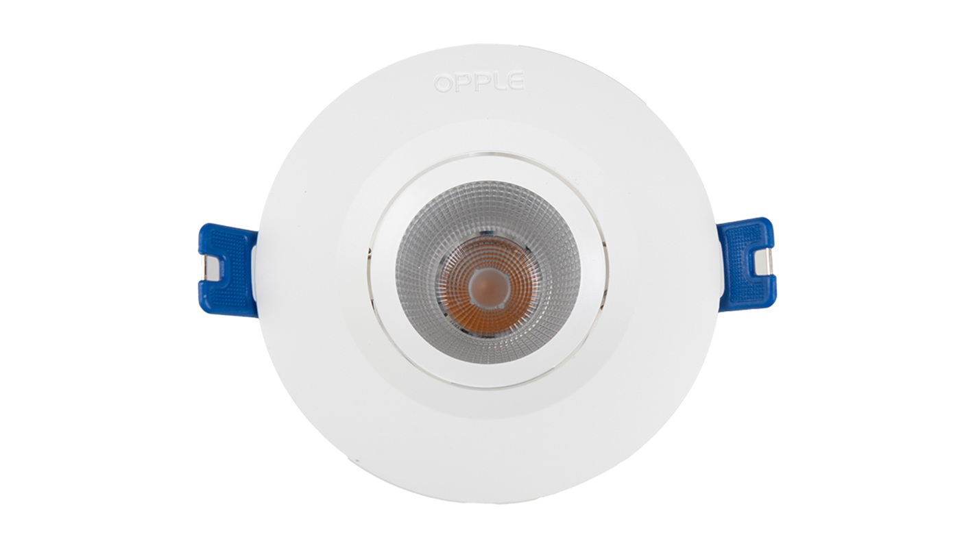 Светильник светодиодный точечный OPPLE US LED Spotlight RA-US R70-8W-3000-WH-GP поворотный — вид сверху на корпус-1