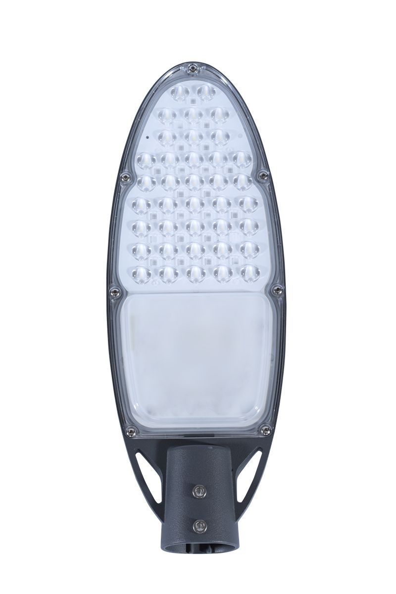 Светильник светодиодный консольный OPPLE EQ LED Streetlight-EQ40W-5700-150+70D-GY-GP2 уличный — вид спереди-1
