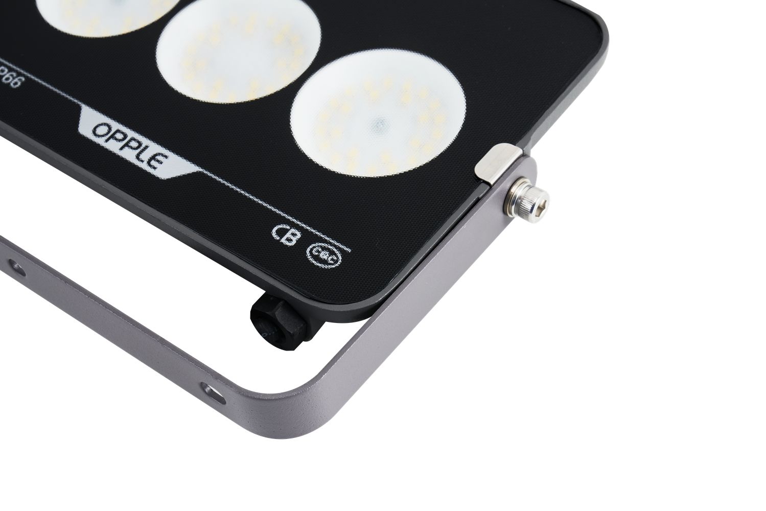 Прожектор светодиодный уличный OPPLE LED Floodlight EQ3 50W-3000-GY-GP поворотный — вид на светодиодные модули крупным планом