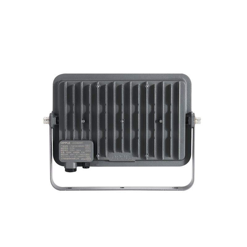 Прожектор светодиодный уличный OPPLE LED Floodlight EQ3 50W-3000-GY-GP поворотный — вид сзади на корпус