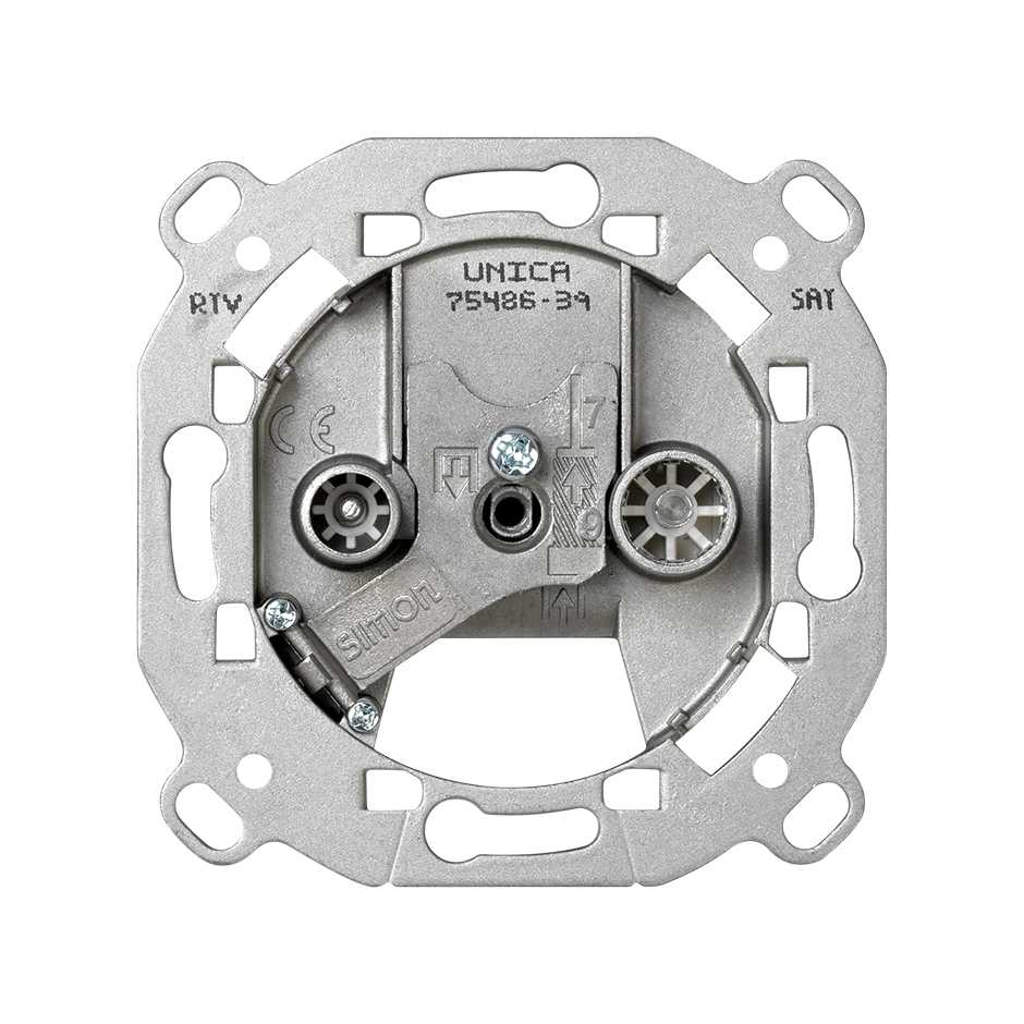 Розетка TV Simon 75 одиночная, механизм — механизм крупным планом