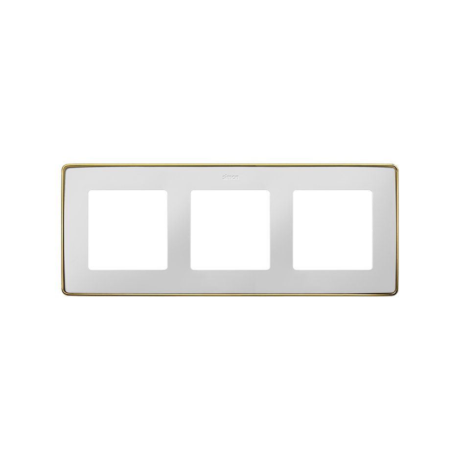 Рамка Simon 82 Detail — вид спереди на белый элемент