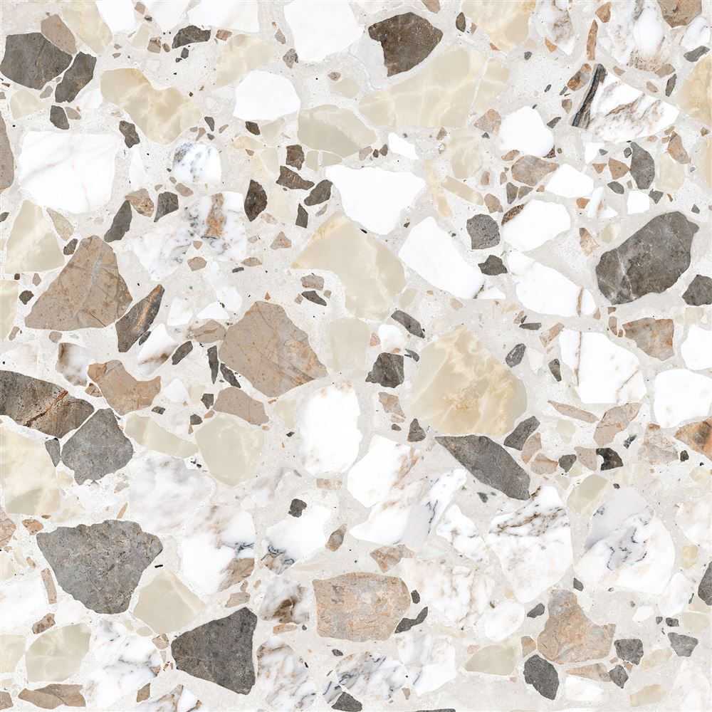 60x60 Marble-X Декор Терраццо Лаппато R9 Ректификат
