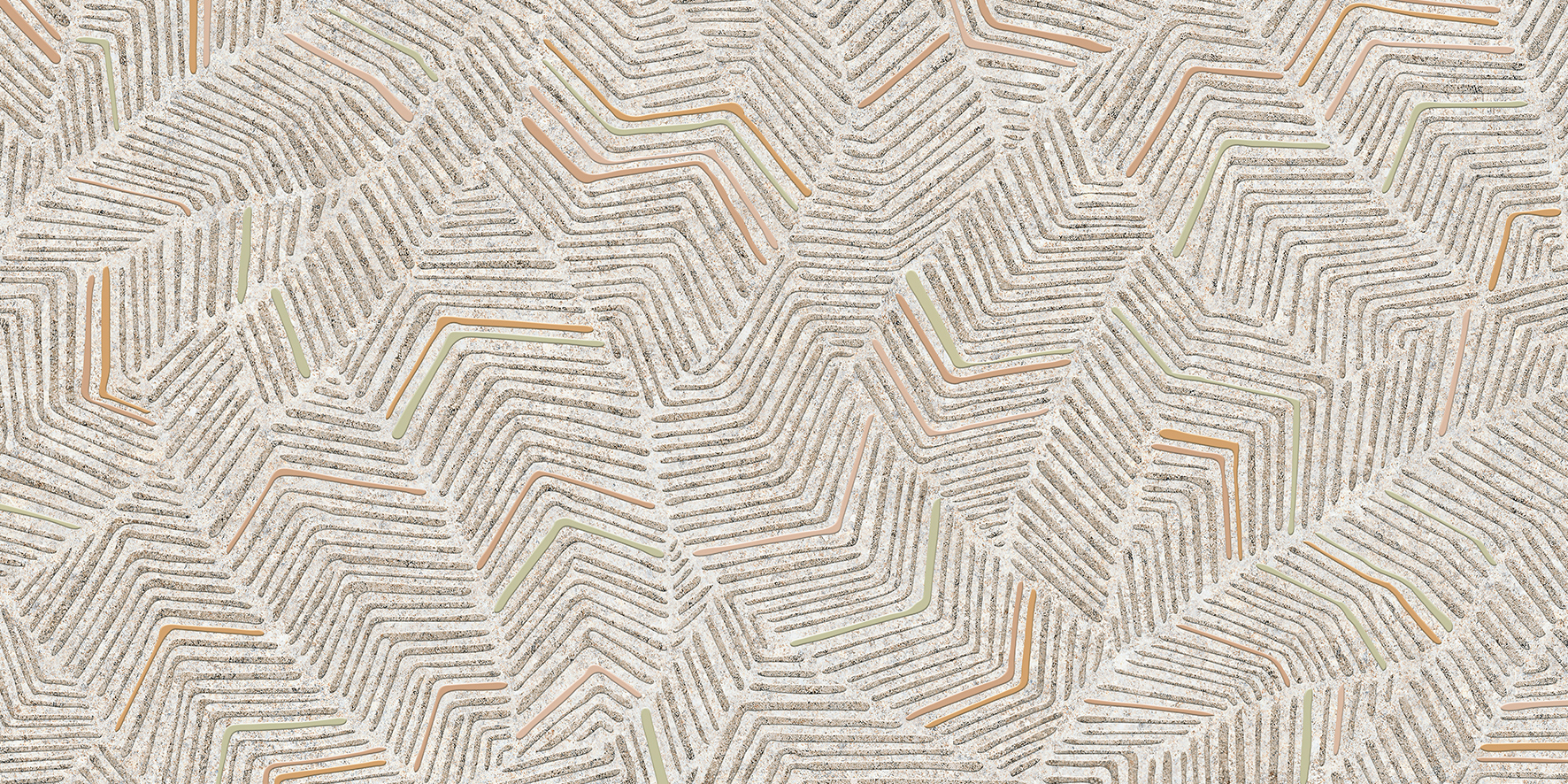 30x60 Stone-X Декор Этнический Микс Холодная Гамма Матовый R10A Ректификат