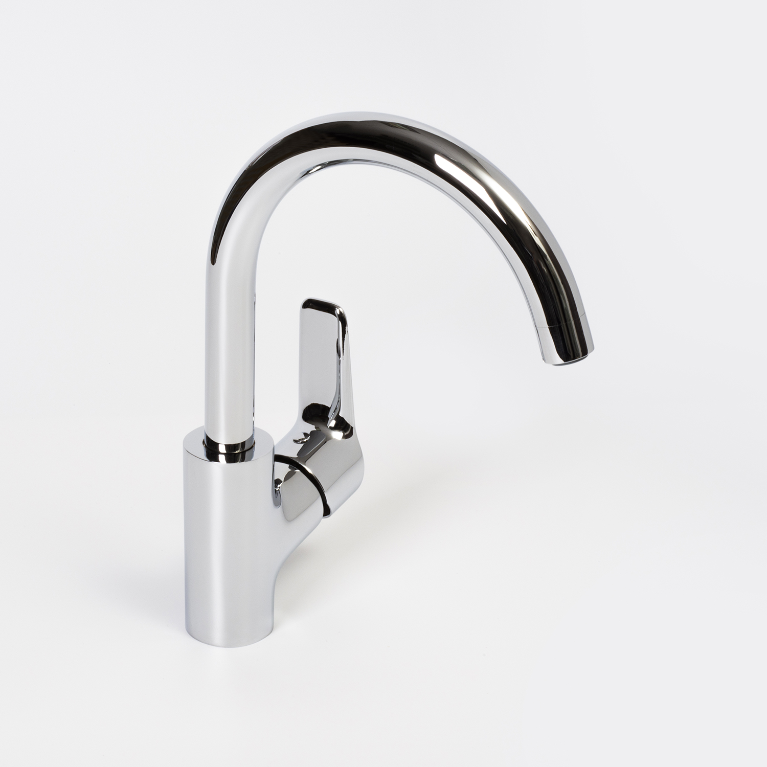 Смеситель для кухни Wasserkraft Lippe 4500 с поворотным изливом — вид под углом