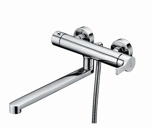 Смеситель для ванны Wasserkraft Berkel 4800 с длинным изливом — вид под углом