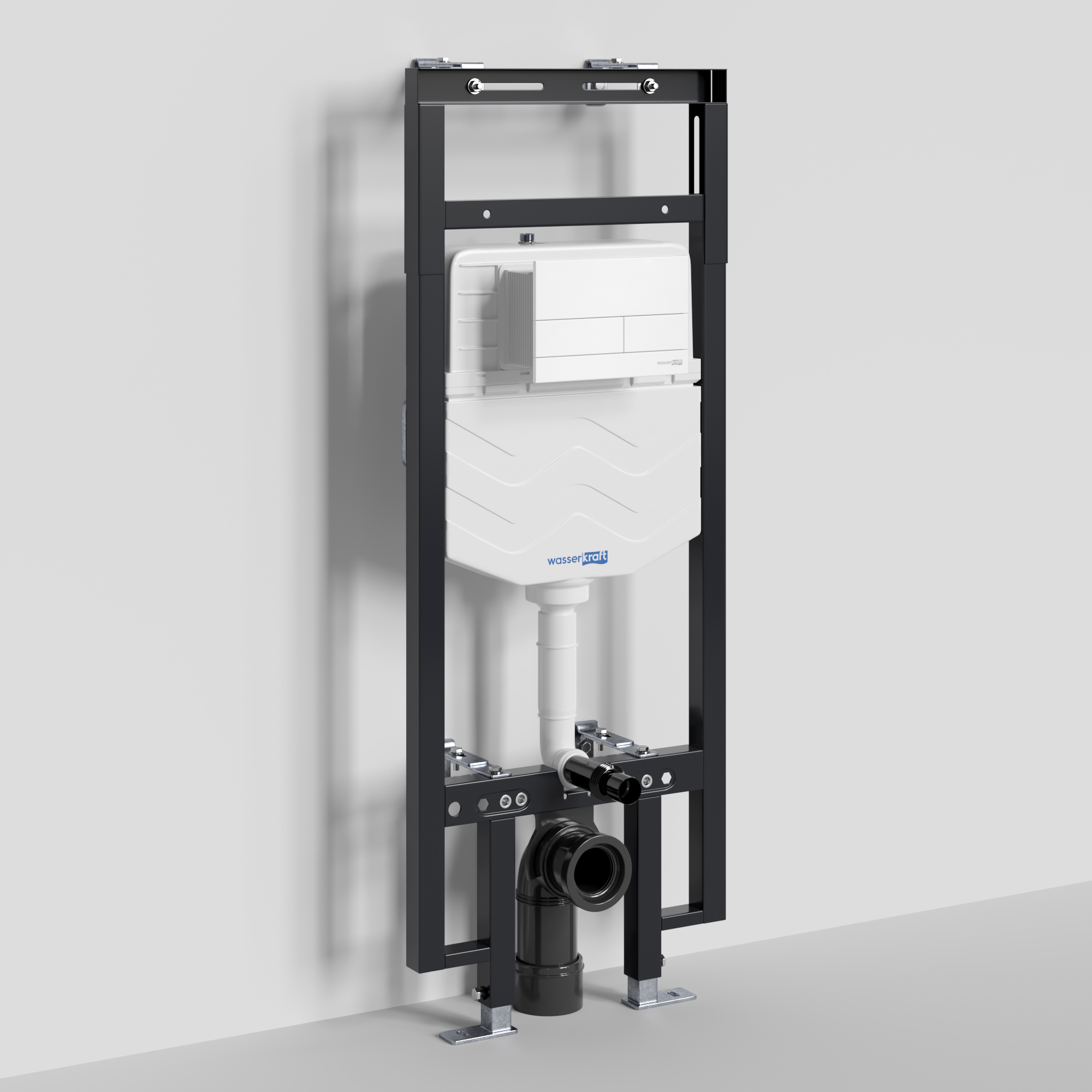 Инсталляция Wasserkraft Dinkel для унитаза — вид спереди на металлическую раму