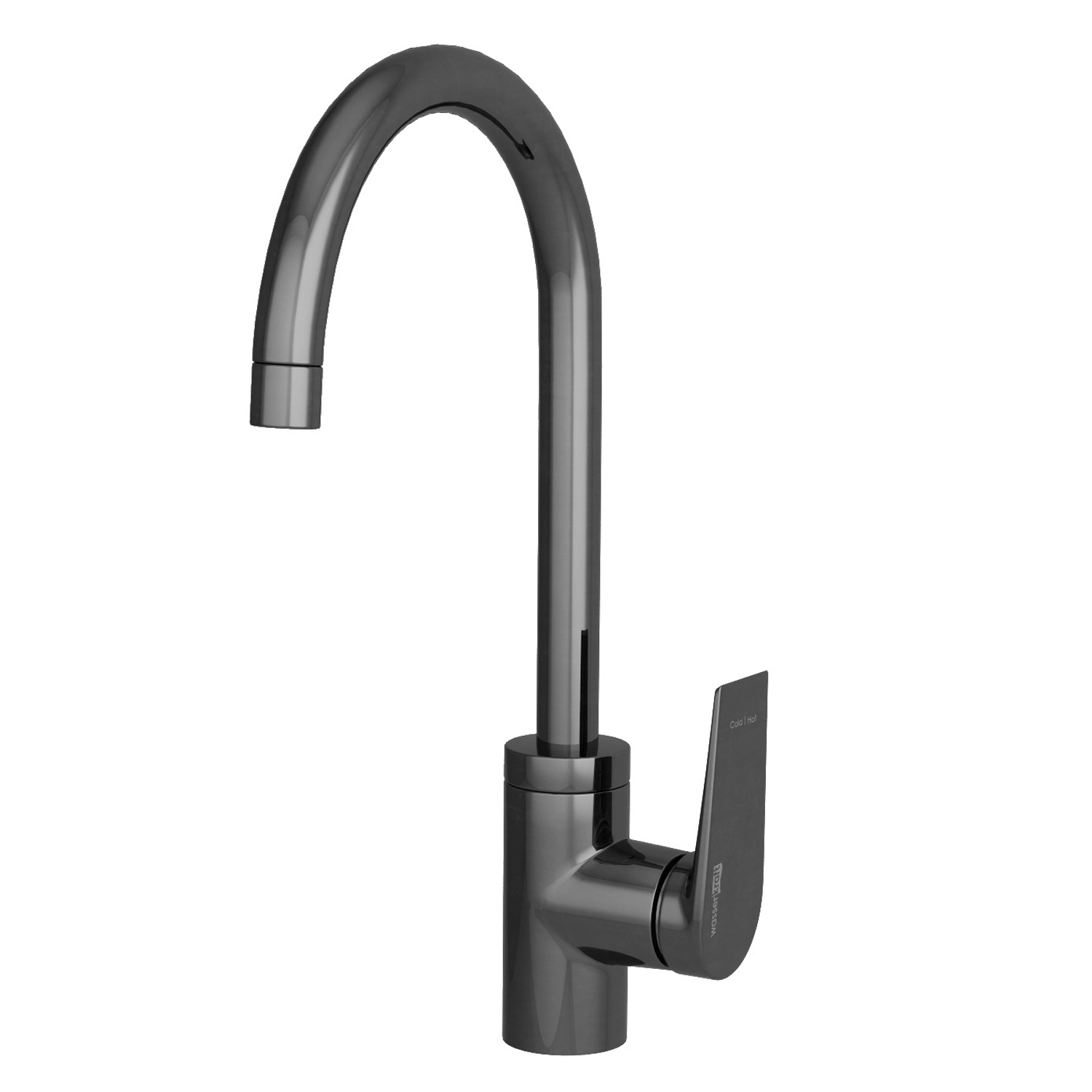 Смеситель для кухни Wasserkraft Wiese 8400 — вид сбоку под углом-1