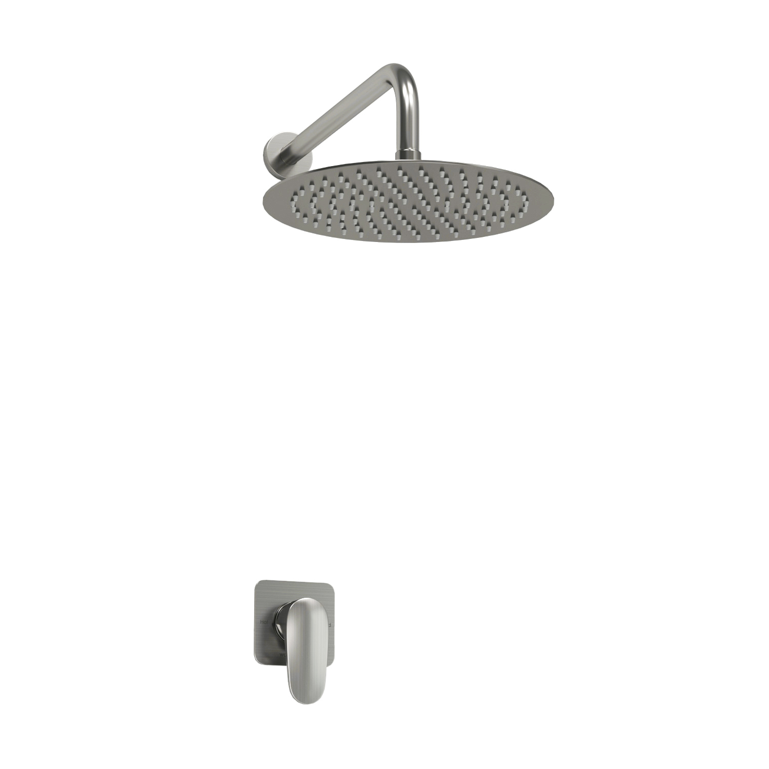 Душевая система Wasserkraft Spree 1400 со смесителем и тропическим душем, хром — лейка и смеситель под углом-1