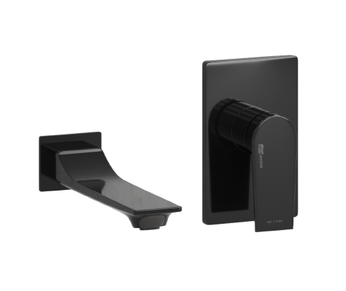 Встроенный cмеситель Wasserkraft Glan 6600 с изливом — вид сбоку на излив и ручку