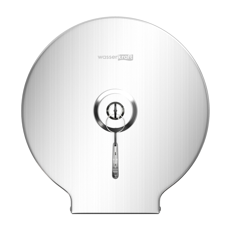 Диспенсер Wasserkraft для туалетной бумаги, никель матовый — вид спереди
