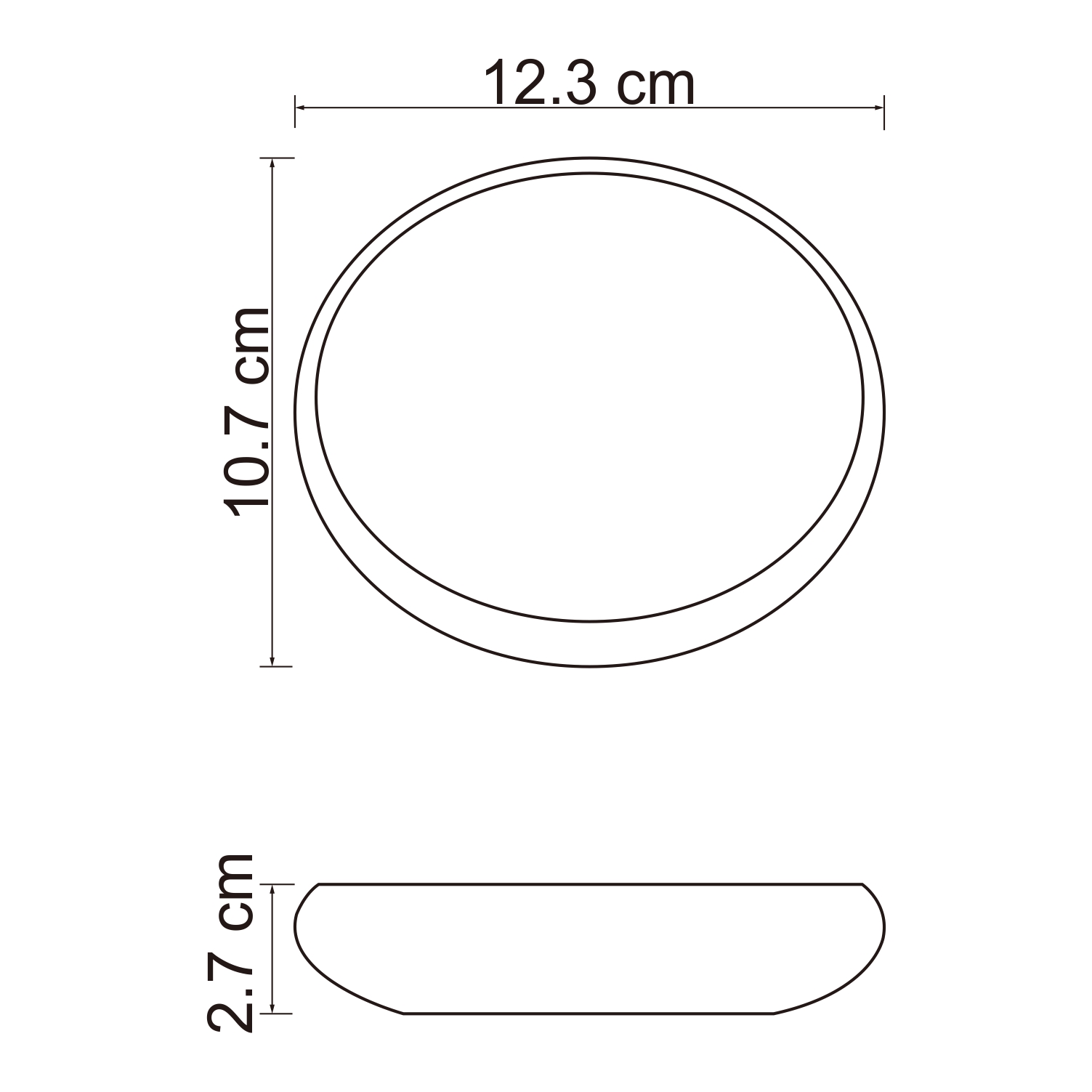 Мыльница Wasserkraft Dinkel K-4600 — чертёж с размерами