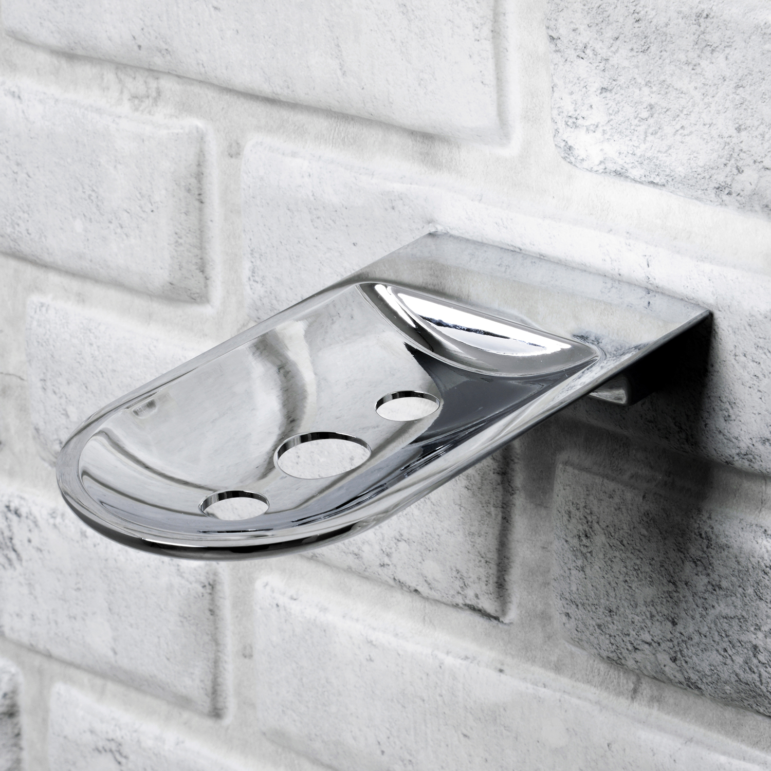 Мыльница Wasserkraft Kammel K-8300 решетка — на белой кирпичной стене-1